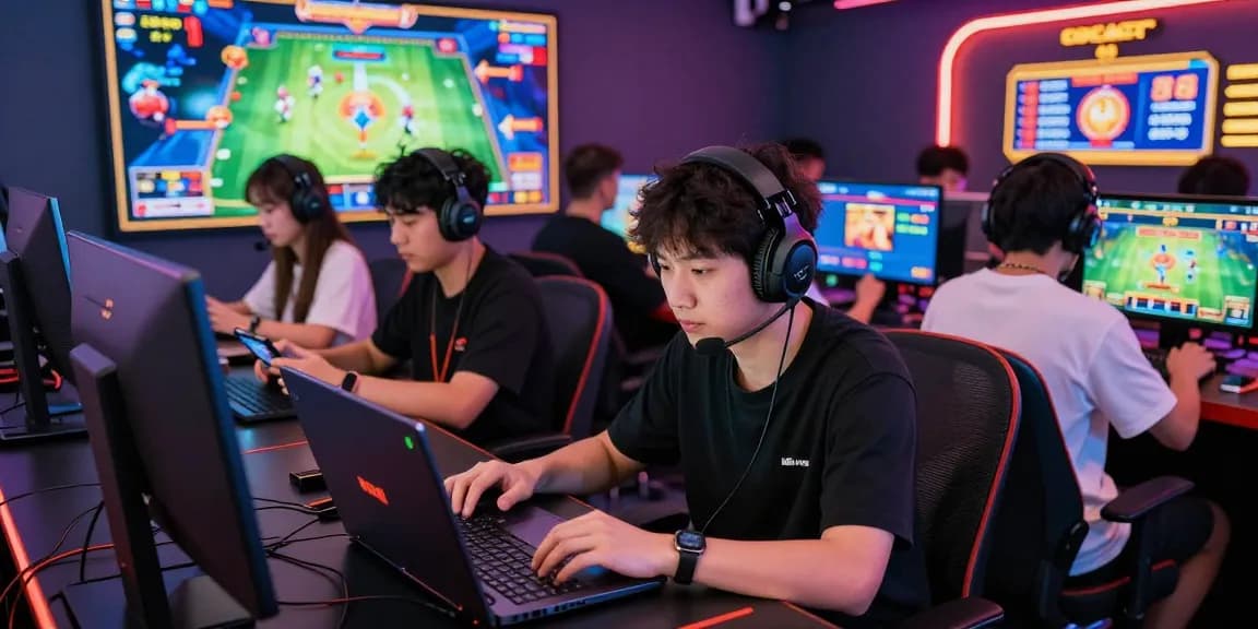 Exciting ROKOK88 online gaming scene showcasing players engaged with diverse games, highlighting gaming community.