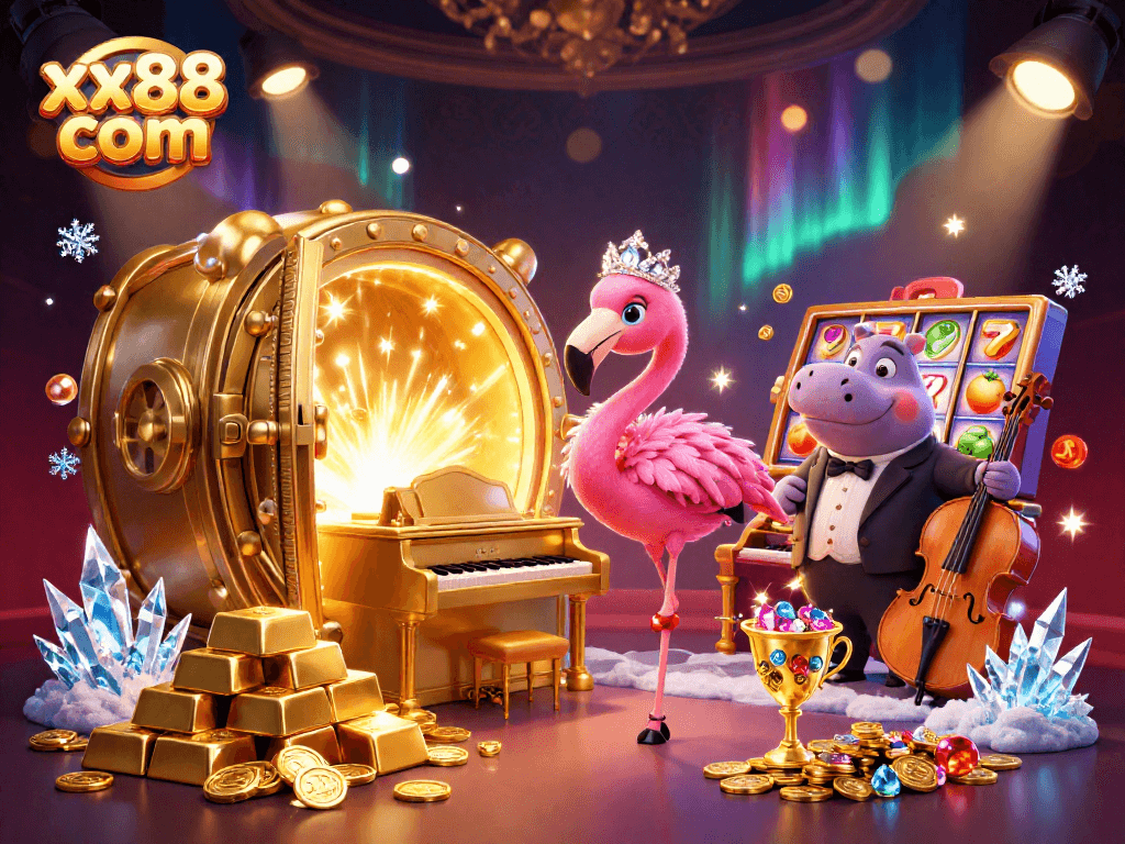 Engage with xx88 com's vibrant gaming scene featuring dynamic entertainers and golden treasures.