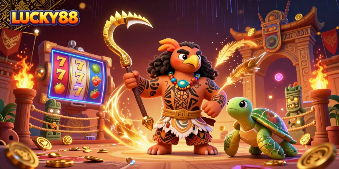 Experience the thrill of LUCKY88 slots with vibrant reels and dynamic gaming action.