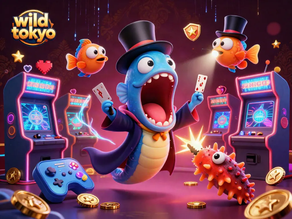 Experience breathtaking gaming at wild tokyo with 3D characters showcasing vibrant casino action.