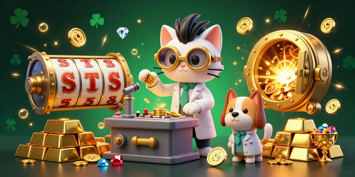 Experience the thrilling world of Hitclub with exciting slots and gold treasures amidst a wild scientist's lab.