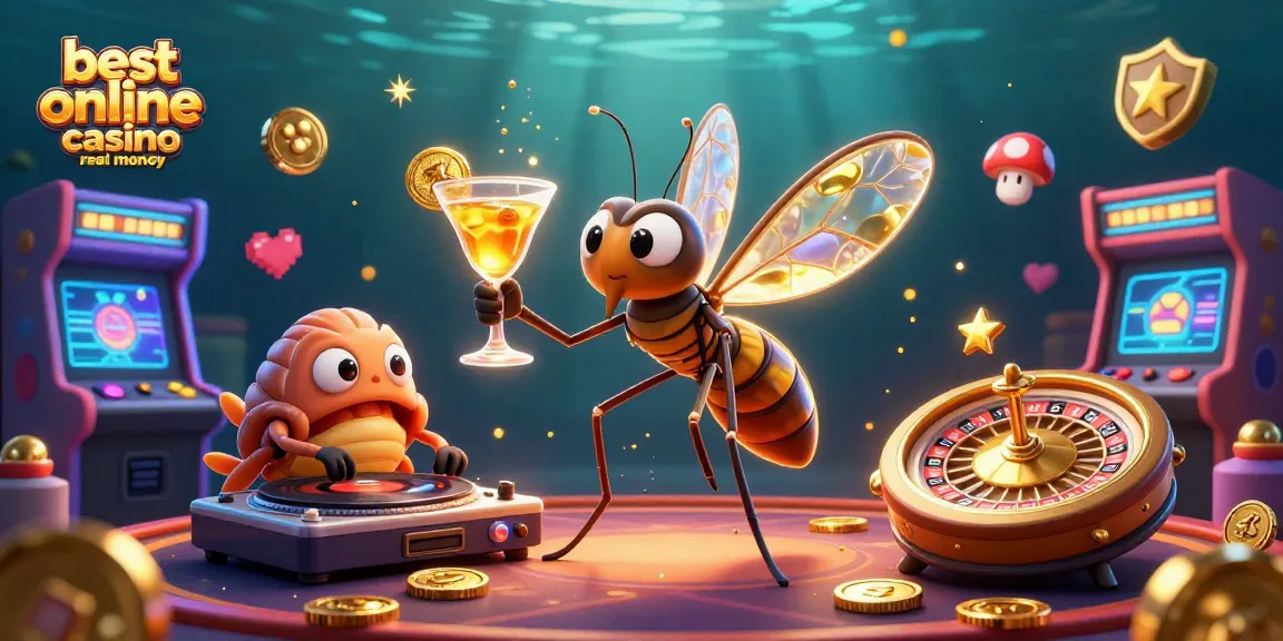 Engage with the best online casino real money atmosphere captured in vibrant 3D illustration.